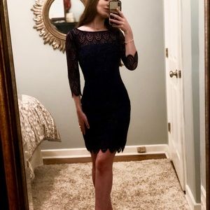 Lilly Pulitzer Hera Lace Sheath Dress, Navy Blue